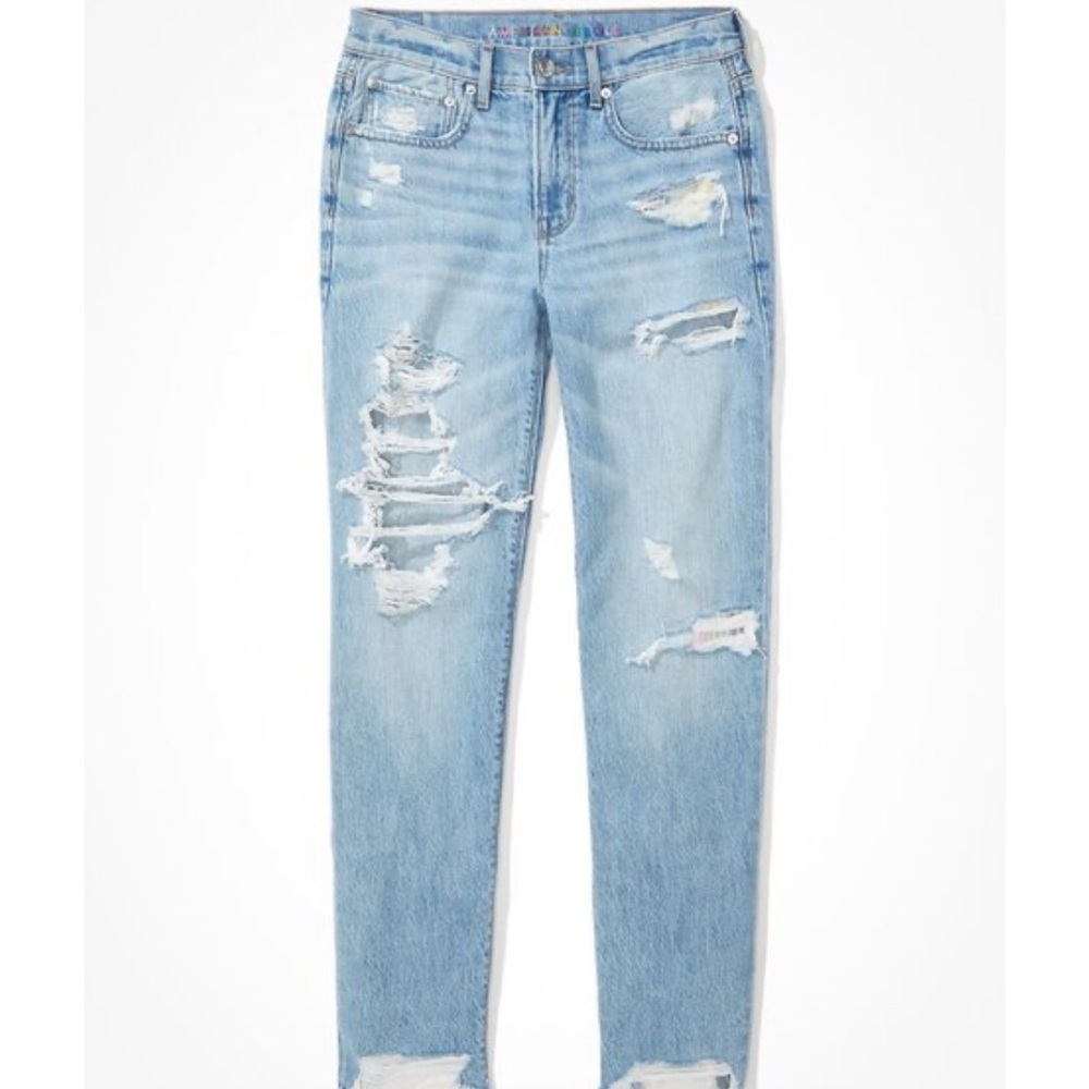 AE Pride Ripped '90s Straight Jean